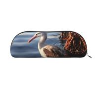 GlbnSHeric Pencil Bag Retractable Pencil Case Bird in The Lake Pen Bag Stationery Case for Office Pen Holder for Work Retractable Pencil Cases with Zipper 6.5 × 19 CM