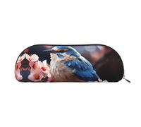 GlbnSHeric Pencil Bag Retractable Pencil Case Bird Resting on Branch Pen Bag Stationery Case for Office Pen Holder for Work Retractable Pencil Cases with Zipper 6.5 × 19 CM