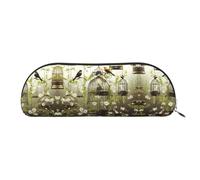 GlbnSHeric Pencil Bag Retractable Pencil Case Birdcages and Birds Pen Bag Stationery Case for Office Pen Holder for Work Retractable Pencil Cases with Zipper 6.5 × 19 CM