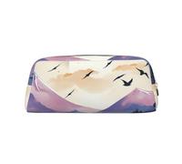 GlbnSHeric Pencil Bag Retractable Pencil Case Birds Flying in The Sky Pen Bag Stationery Case for Office Pen Holder for Work Retractable Pencil Cases with Zipper 8 × 20.5 CM