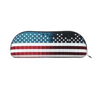 GlbnSHeric Pencil Bag Retractable Pencil Case Cartoon Striped Flag Pen Bag Stationery Case for Office Pen Holder for Work Retractable Pencil Cases with Zipper 6.5 × 19 CM