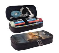 GlbnSHeric Pencil Bag Retractable Pencil Case Christmas Tree and Deer Pen Bag Stationery Case with Zipper Pen Holder Aesthetic Pencil Cases for Office Work 9 Ã- 20 CM