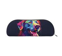 GlbnSHeric Pencil Bag Retractable Pencil Case Colorful Dog Pen Bag Stationery Case for Office Pen Holder for Work Retractable Pencil Cases with Zipper 6.5 × 19 CM