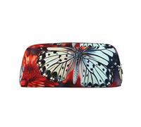 GlbnSHeric Pencil Bag Retractable Pencil Case Colorful Flowers Butterflies Pen Bag Stationery Case for Office Pen Holder for Work Retractable Pencil Cases with Zipper 8 × 20.5 CM