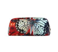 GlbnSHeric Pencil Bag Retractable Pencil Case Colorful Flowers Butterflies Pen Bag Stationery Case for Office Pen Holder for Work Retractable Pencil Cases with Zipper 8 × 20.5 CM