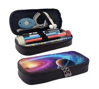 GlbnSHeric Pencil Bag Retractable Pencil Case Colorful Solar System Pen Bag Stationery Case with Zipper Pen Holder Aesthetic Pencil Cases for Office Work 9 Ã- 20 CM