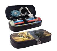 GlbnSHeric Pencil Bag Retractable Pencil Case Elephant with Sunflower Pen Bag Stationery Case with Zipper Pen Holder Aesthetic Pencil Cases for Office Work 9 × 20 CM