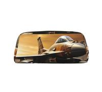 GlbnSHeric Pencil Bag Retractable Pencil Case Falcon Fighter Pen Bag Stationery Case for Office Pen Holder for Work Retractable Pencil Cases with Zipper 8 × 20.5 CM