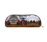 GlbnSHeric Pencil Bag Retractable Pencil Case Fantasy Farm Tractor Pen Bag Stationery Case for Office Pen Holder for Work Retractable Pencil Cases with Zipper 6.5 × 19 CM