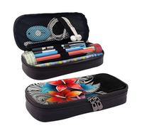 GlbnSHeric Pencil Bag Retractable Pencil Case Floral Tribal Patterns Pen Bag Stationery Case with Zipper Pen Holder Aesthetic Pencil Cases for Office Work 9 × 20 CM