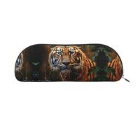GlbnSHeric Pencil Bag Retractable Pencil Case Leopard in The Woods Pen Bag Stationery Case for Office Pen Holder for Work Retractable Pencil Cases with Zipper 6.5 × 19 CM