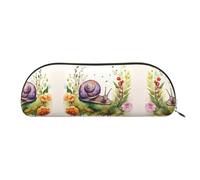 GlbnSHeric Pencil Bag Retractable Pencil Case Lovely Snail Pen Bag Stationery Case for Office Pen Holder for Work Retractable Pencil Cases with Zipper 6.5 × 19 CM