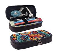 GlbnSHeric Pencil Bag Retractable Pencil Case Mexican Pen Bag Stationery Case with Zipper Pen Holder Aesthetic Pencil Cases for Office Work 9 Ã- 20 CM