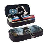 GlbnSHeric Pencil Bag Retractable Pencil Case Mountain Bike Tournament Pen Bag Stationery Case with Zipper Pen Holder Aesthetic Pencil Cases for Office Work 9 Ã- 20 CM