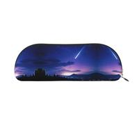 GlbnSHeric Pencil Bag Retractable Pencil Case Night Sky Silhouette Pen Bag Stationery Case for Office Pen Holder for Work Retractable Pencil Cases with Zipper 6.5 × 19 CM