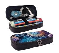 GlbnSHeric Pencil Bag Retractable Pencil Case Purple Blue Background Pen Bag Stationery Case with Zipper Pen Holder Aesthetic Pencil Cases for Office Work 9 Ã- 20 CM