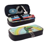 GlbnSHeric Pencil Bag Retractable Pencil Case Rainbow Cute Crocodile Pen Bag Stationery Case with Zipper Pen Holder Aesthetic Pencil Cases for Office Work 9 Ã- 20 CM