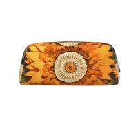 GlbnSHeric Pencil Bag Retractable Pencil Case Sunflower by Butterflies Pen Bag Stationery Case for Office Pen Holder for Work Retractable Pencil Cases with Zipper 8 × 20.5 CM