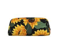 GlbnSHeric Pencil Bag Retractable Pencil Case Sunflower Pattern Pen Bag Stationery Case for Office Pen Holder for Work Retractable Pencil Cases with Zipper 8 × 20.5 CM