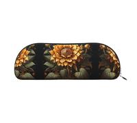 GlbnSHeric Pencil Bag Retractable Pencil Case Sunflower Pen Bag Stationery Case for Office Pen Holder for Work Retractable Pencil Cases with Zipper 6.5 × 19 CM