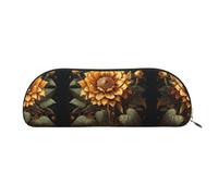 GlbnSHeric Pencil Bag Retractable Pencil Case Sunflower Pen Bag Stationery Case for Office Pen Holder for Work Retractable Pencil Cases with Zipper 6.5 × 19 CM