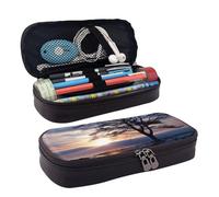 GlbnSHeric Pencil Bag Retractable Pencil Case Tree Branch Silhouette Pen Bag Stationery Case with Zipper Pen Holder Aesthetic Pencil Cases for Office Work 9 Ã- 20 CM