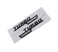 GLBPVPMTMB 2pcs 3d ABS Chrome Black Logo Turbo AMG Emblem Car Fender Badge For Mercedes Benz A45 CLA45 GLA45 Turbo AMG Sticker Accessories Car Sticker(Glossy Black 2pcs)