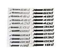 GLBPVPMTMB 3D ABS Chrome Black Logo XDrive 20d 25d 28d 30d 35d 50d 40d Emblem Sticker Car Badge For X1 X2 X3 X4 X5 X6 X7 Accessories Car Sticker(Chrome,XDrive 20d)