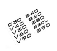 GLBPVPMTMB ABS Rear Trunk Letters Logo Emblem Badge Stickers For Volvo C30 V40 V60 V90 S40 S60 S80 S90 S80L XC40 XC60 XC90 Car Sticker(Glossy Black,V70)