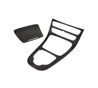 GLBSNMAP Car Interior Center Console Gear Shift Panel Cover Frame Sticker Trim Compatible for Mercedes Benz E Class W213 2016 2017 2018(Carbon Texture)
