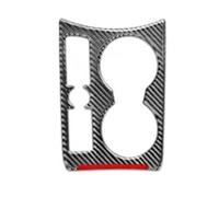 GLBSNMAP Carbon Fiber Center Console Gear Shift Knob Panel Trim Frame Sticker Compatible for Audi Q3 8U 2013-2018 Car Interior Tuning Accessories(Cup S Element)