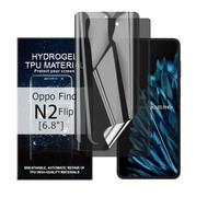 Glcrrpu Hydrogel Privacy Screen Protector for Oppo Find N2 Flip [6.8 Inches], Pack of 2 [Anti-Spy] Privacy Screen Protector Soft Flexible TPU, Scratching, Easy to Install