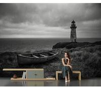 GLCWARM 3D Coastal Lighthouse Wall Mural