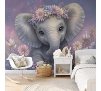 GLCWARM 3D Flower Portrait Wall Mural