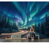 GLCWARM 3D Panoramic Wallpaper Muralsaurora View