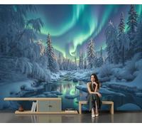 GLCWARM 3D Rime Stream Wall Mural