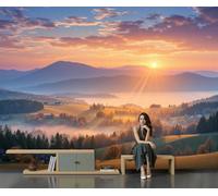 GLCWARM Autumn Nature Mural Wallpaper 400X280Cm
