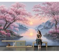 GLCWARM Beautiful Scenery Mural Wallpaper 400X280Cm