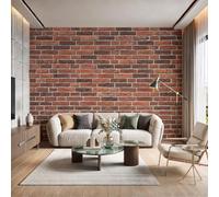 GLCWARM Brick Texture Wallpaper Murals 200X140Cm | Industrial Art Art Hd Poster Mural 3D Photo Wallpaper for Bedroom Living Room Home Office Backdrop Wall Decor