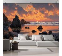 GLCWARM Dreamy Seascape Mural Wallpaper 250X170Cm