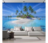 GLCWARM Island Scenery Mural Wallpaper 400X280Cm
