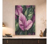 GLCWARM Lush Rainforest Wall Art For Bedroom Wall Decor Fresh Tropical Rainforest Breeze | Canvas Art Pictures Deocrations For Living Room Office Bathroom No Framed, 70X100 Cm