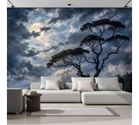 GLCWARM Mural Wallpaper Bay Night View 250X175Cm