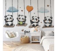 GLCWARM Mural Wallpaper Hand-Drawn Animal Illustrations 400X280Cm