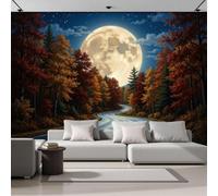 GLCWARM Mural Wallpaper Night Sky Scenery 400X280Cm
