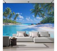 GLCWARM Mural Wallpaper Paradise Island Scenery 200X140Cm