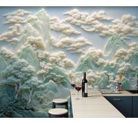 GLCWARM Mural Wallpaper Relief Landscape 300X210Cm