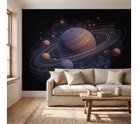 GLCWARM Mural Wallpaper Science Fiction Space 400X280Cm