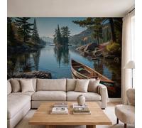 GLCWARM Murals Wallpaper North American Forest Scenery 200X140Cm