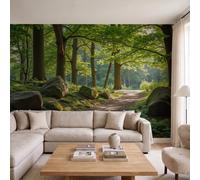 GLCWARM Natural Scenery Wallpaper - Morning Oak Forest Wall Mural